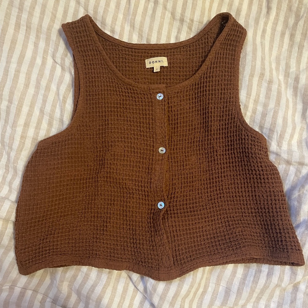 DONNI. Waffle Vest